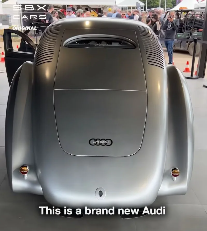 What you're looking at here is the Auto Union Type 52, an Audi concept that belongs to both this century and the last