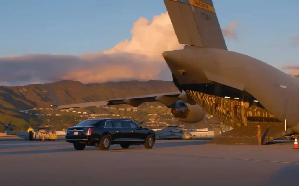 When he’s not on Air Force One, the US President always travels aboard The Beast, a bulletproof Cadillac no one knows much about for security reasons, and a massive 40-strong motorcade