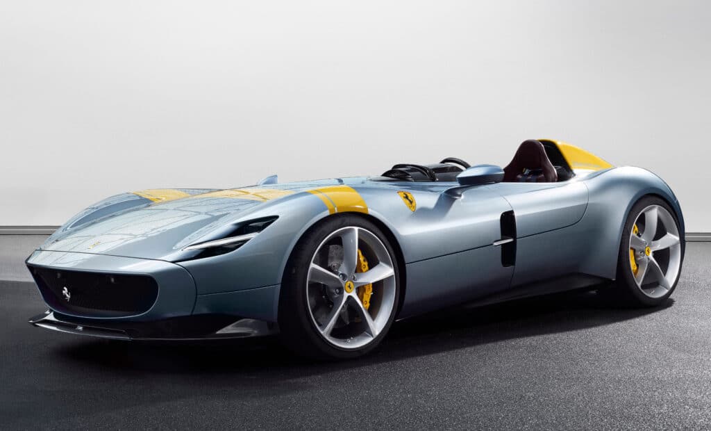 Which celebrities own the limited edition Ferrari Monza SP