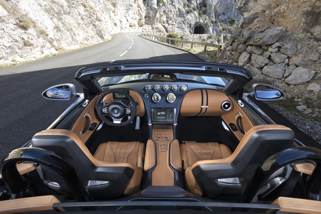 Wiesmann Project Thunderball interior from above