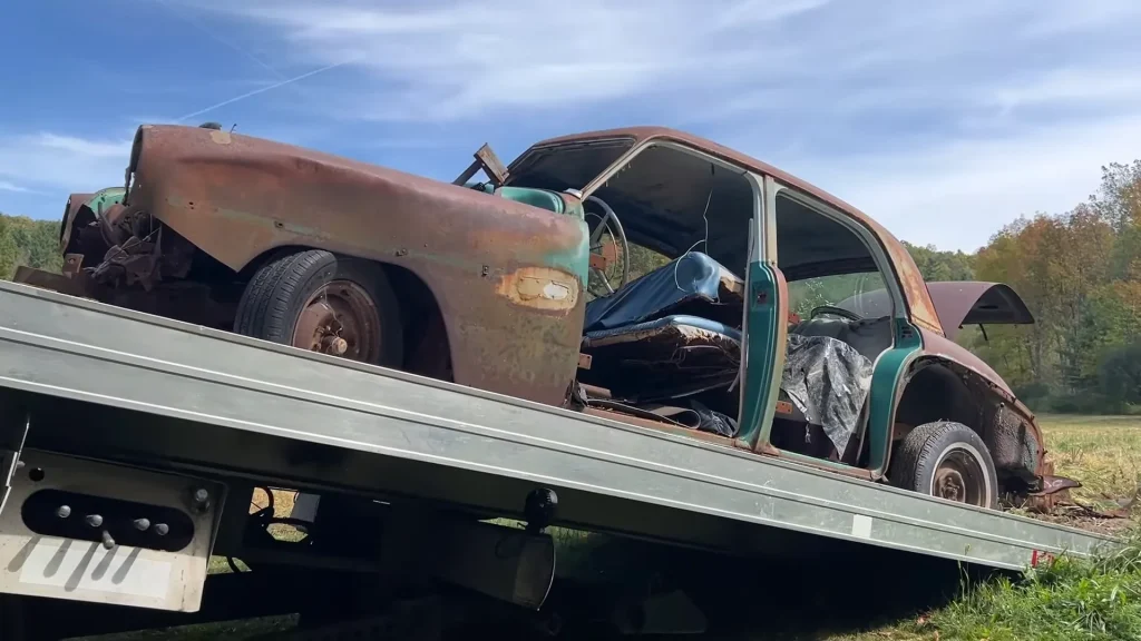 Dodge Coronet classic car abandoned with spooky finding