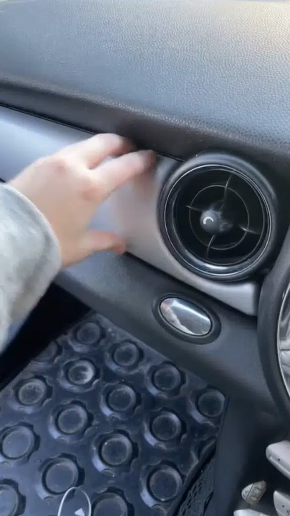 Woman baffled after discovering her Mini has a secret compartment