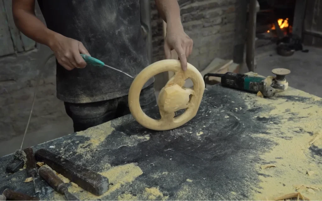 The Lamborghini Revuelto is usually associated with cutting-edge supercar tech, but one creator decided to reinterpret it as a handcrafted wooden car.