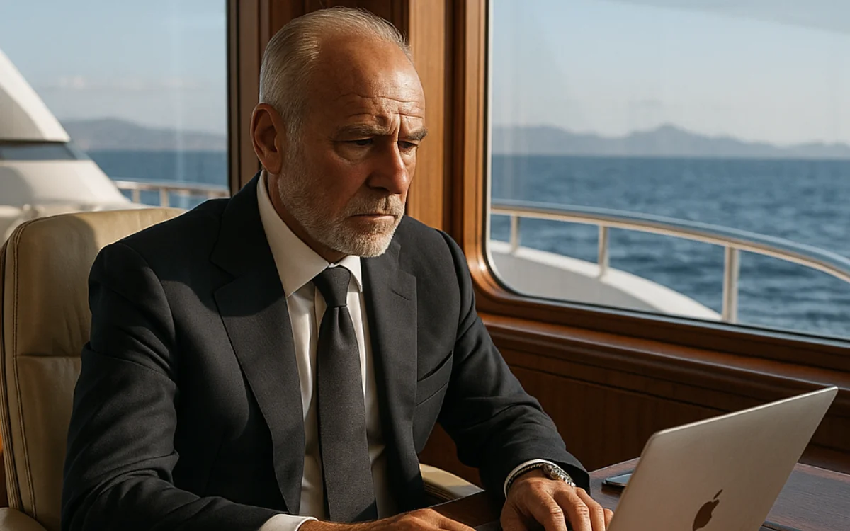 Billionaires swap home offices for 'working from yacht' with hightech floating offices