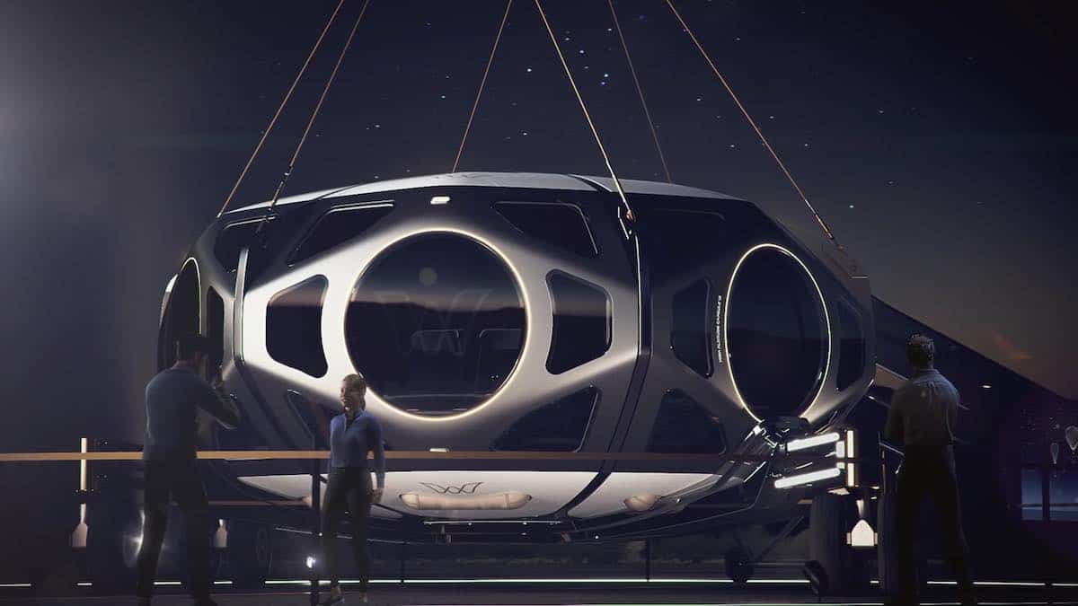 The World View space capsule that will carry The Chainsmokers to space