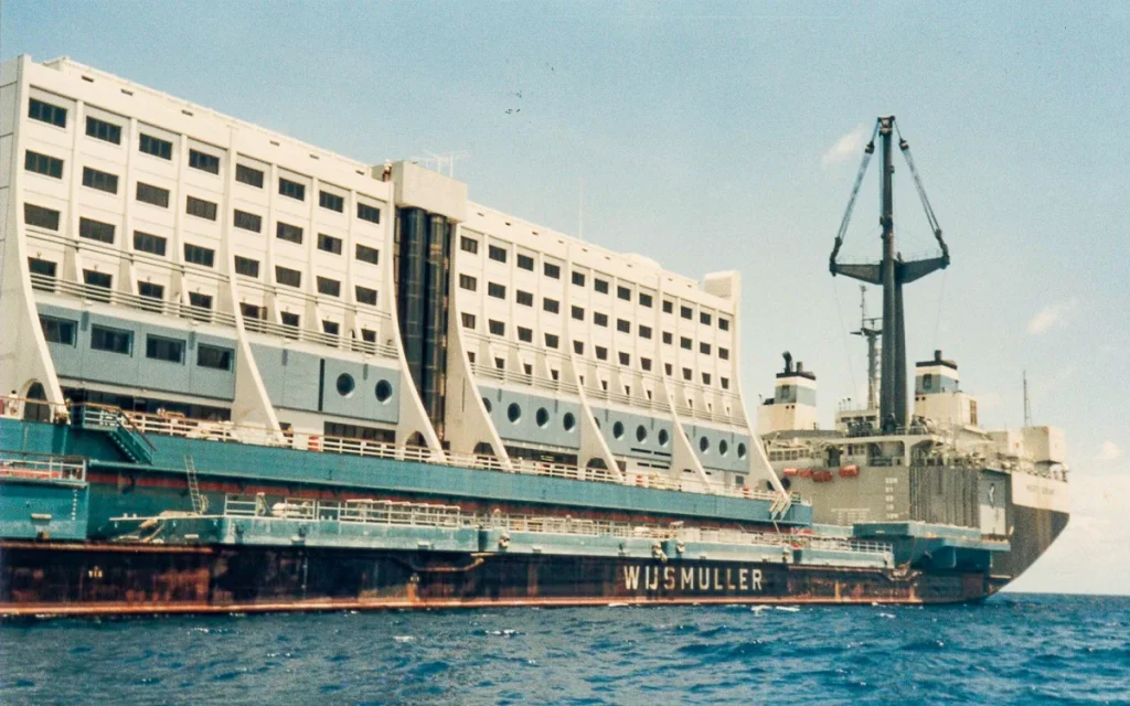 The first floating hotel in the world was once a 1980s Four Seasons project in Australia, but Hotel Haegumgang met a soggy end after ending up in North Korea
