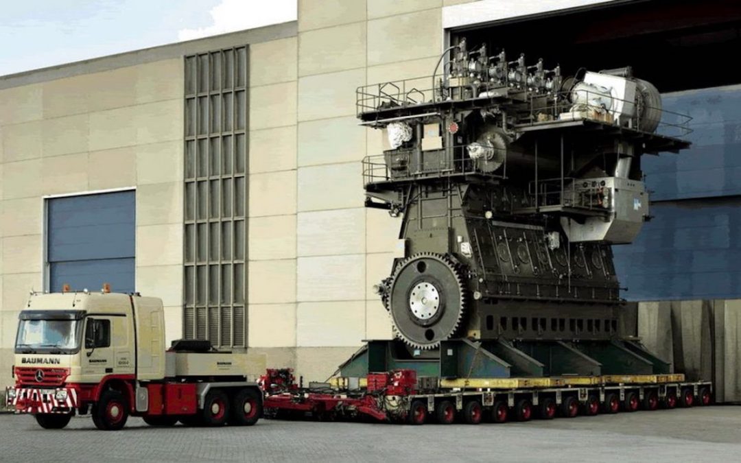 The biggest engine in the world is as tall as a four-storey building