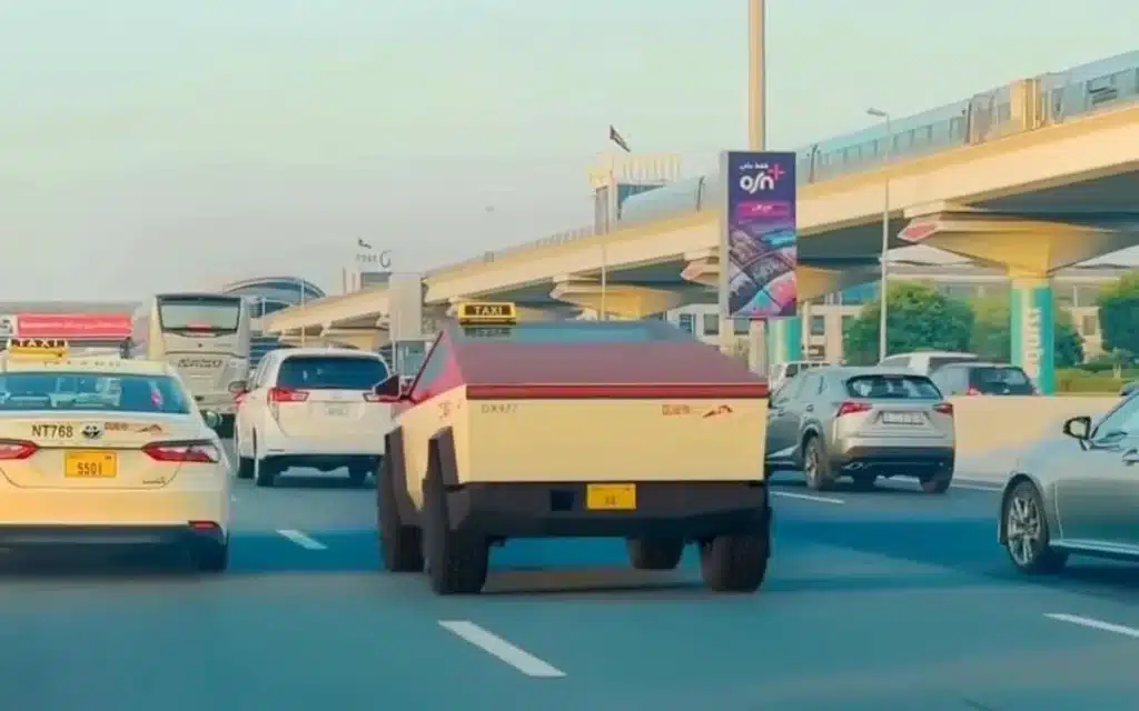 Worlds first Cybertruck taxi spotted in Dubai