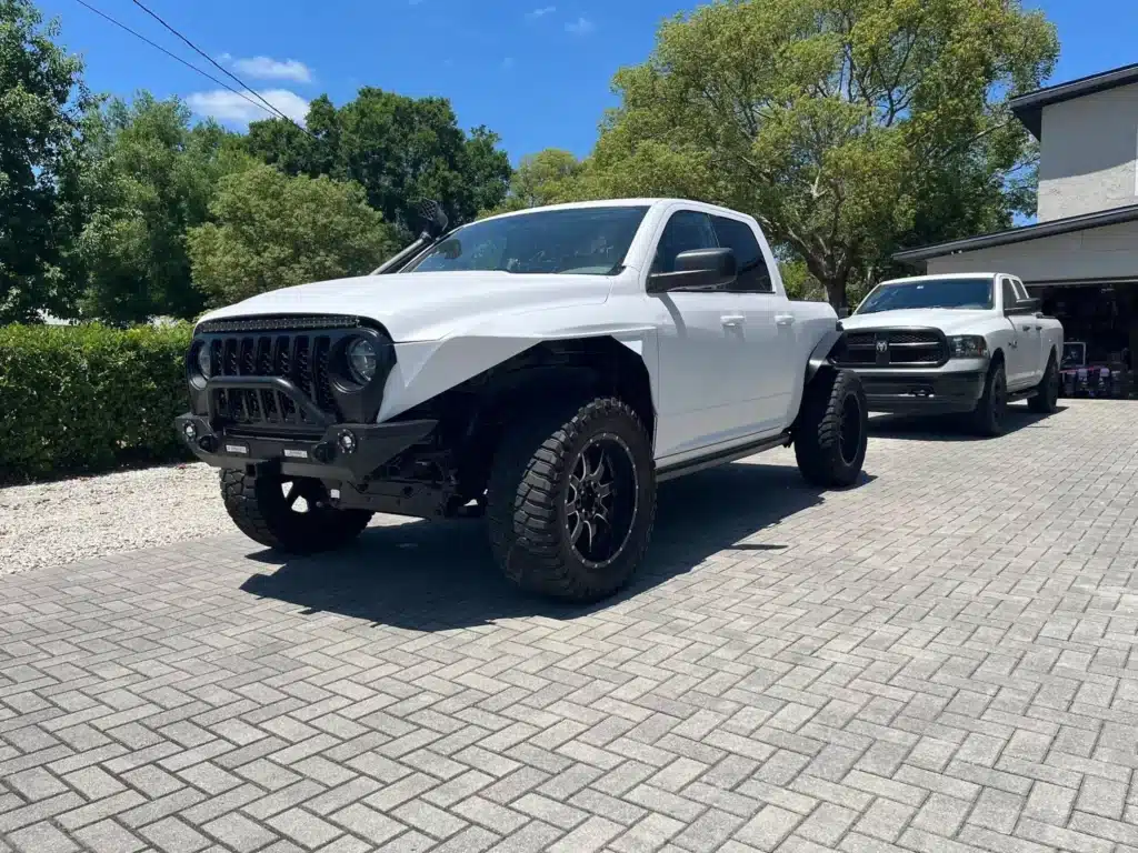 Florida man took a Ram 1500 and mashed it up with a Wrangler to create a Jeep pickup
