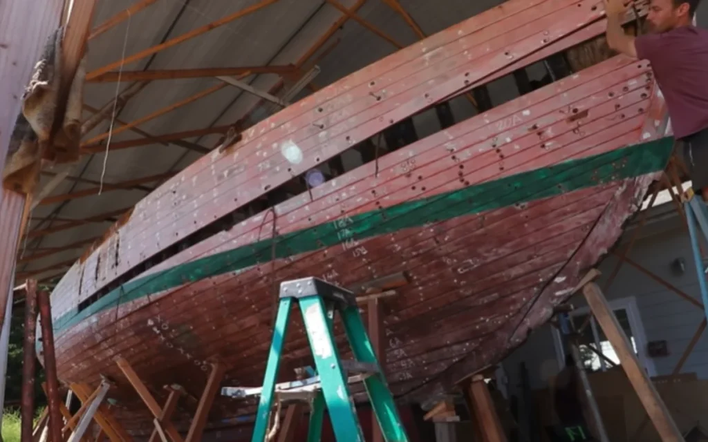 YouTuber who bought a 100-year-old rotten ship for $1 shows the rigging powering his world voyage