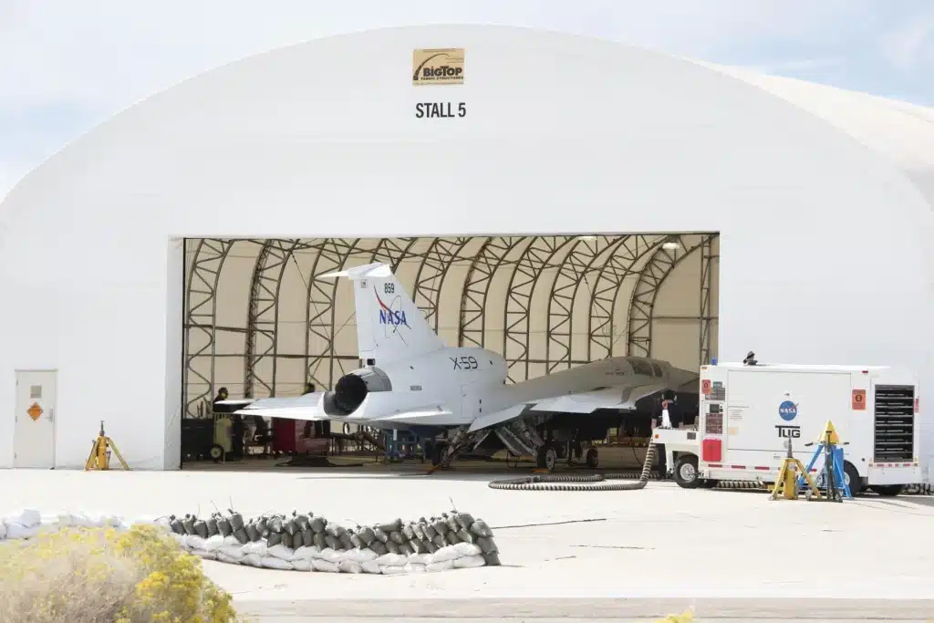 X-59 model tested in wind tunnel as NASA nears no-boom supersonic flight