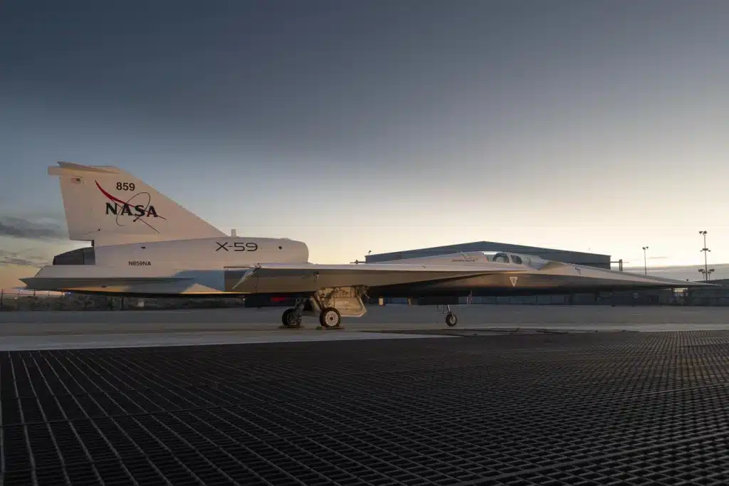 Quiet supersonic jet X-59 completes its maiden flight