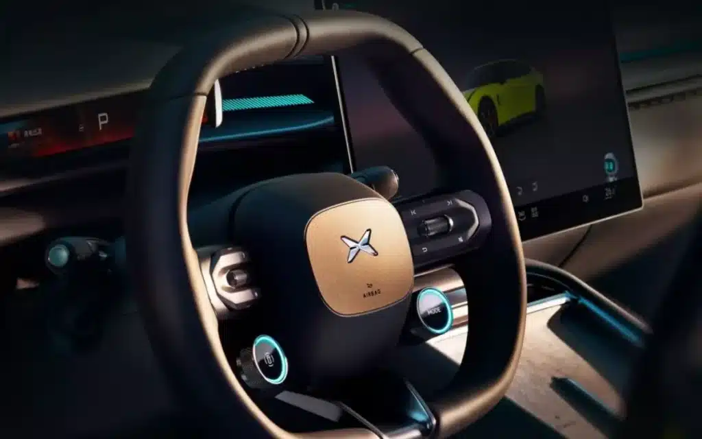 The new 'AI-powered' second-generation Xpeng P7 electric sedan is reportedly hiding a giant 87-inch surprise behind its 586HP powertrain