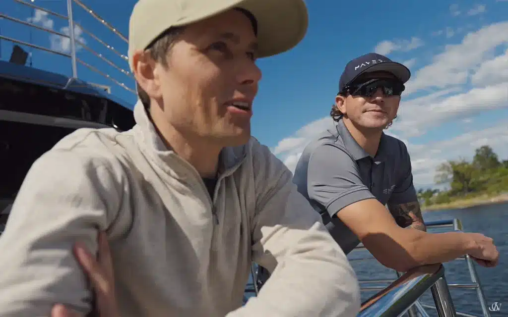 Swedish skier shows what it's like onboard a $28 million mega yacht