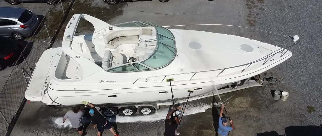 Pennsylvania men who got free abandoned yacht off Facebook Marketplace perform its first wash in 15 years