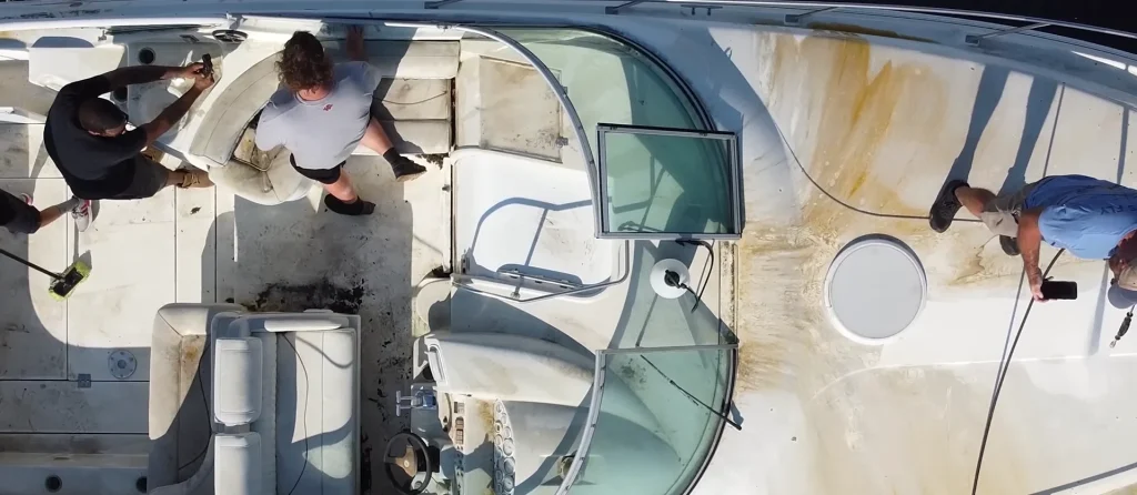 Pennsylvania men who got free abandoned yacht off Facebook Marketplace perform its first wash in 15 years