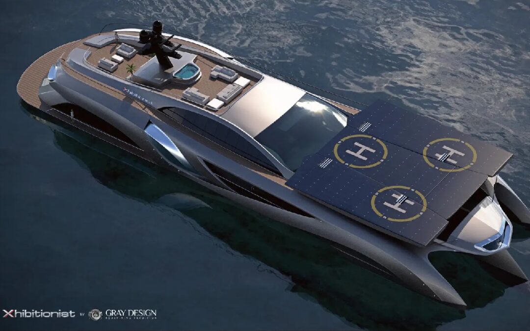 This yacht has a helipad that doubles as a nightclub and a 12-car garage