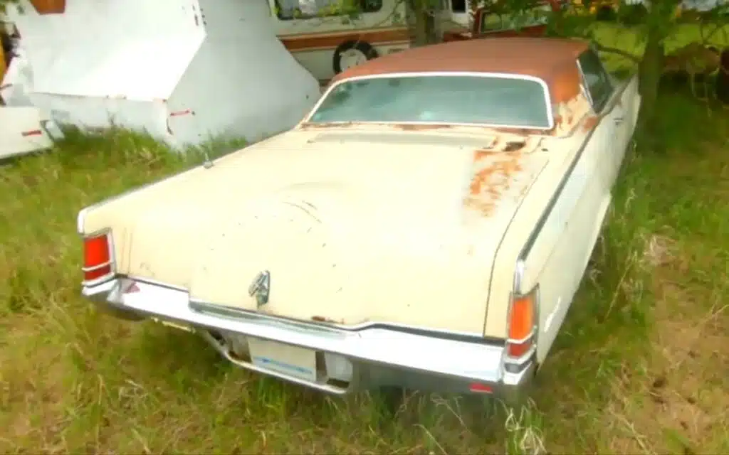 Random field in the Midwest is full to the brim of American classic cars shrouded in mystery