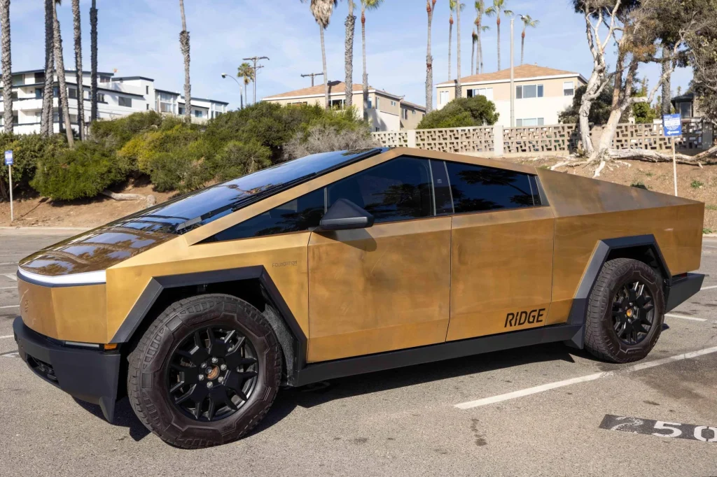 Years ago, a Utah YouTuber JerryRigEverything customized his Tesla Cybertruck with real 24-karat gold as part of an interesting experiment