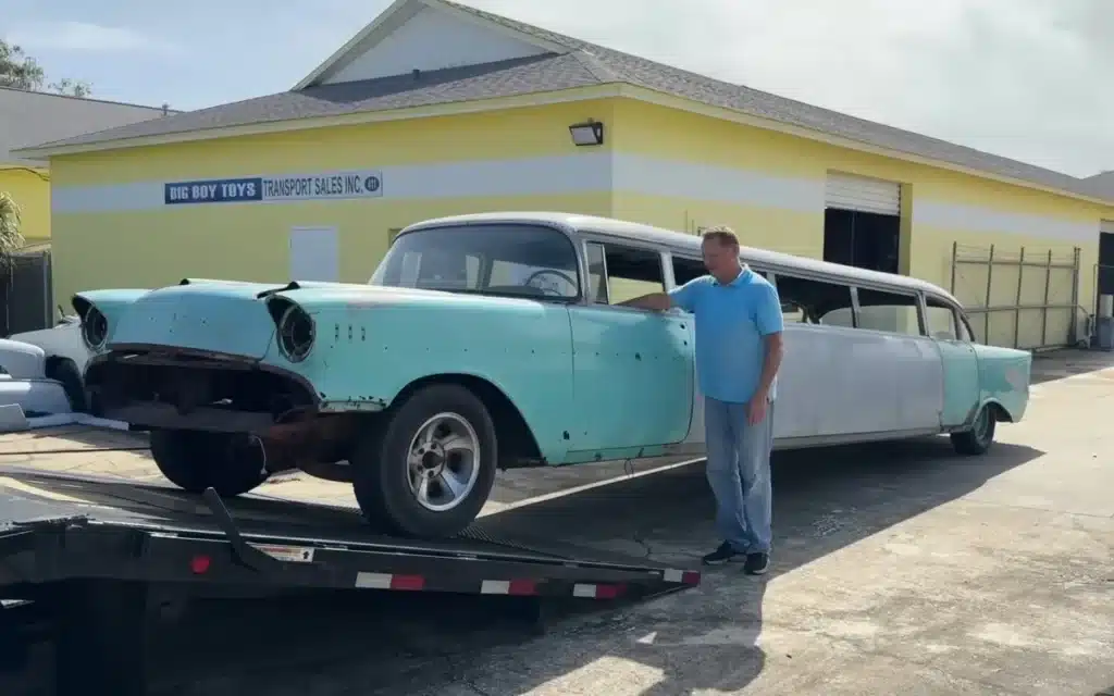 YouTuber-buys-rare-1957-Chevy-limousine-on-FB-Marketplace