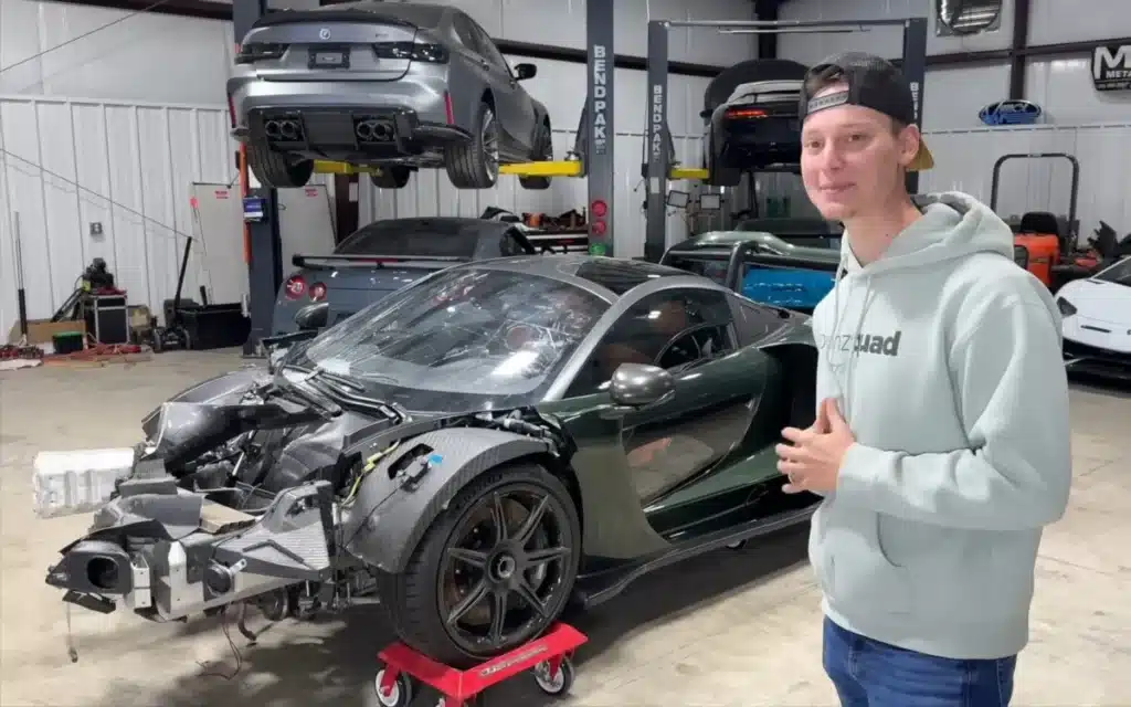 YouTubers-bought-an-ultra-rare-one-of-one-McLaren-Senna-thatd-been-wrecked-and-set-to-work-rebuilding-it