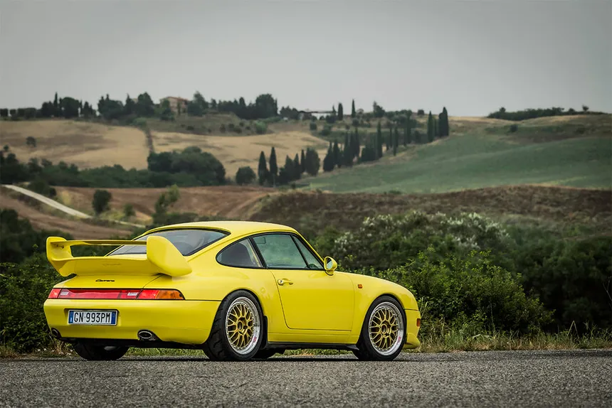 You'd never be able to tell by looking at it now but this yellow Porsche 911 993 actually spent years at the bottom of a river