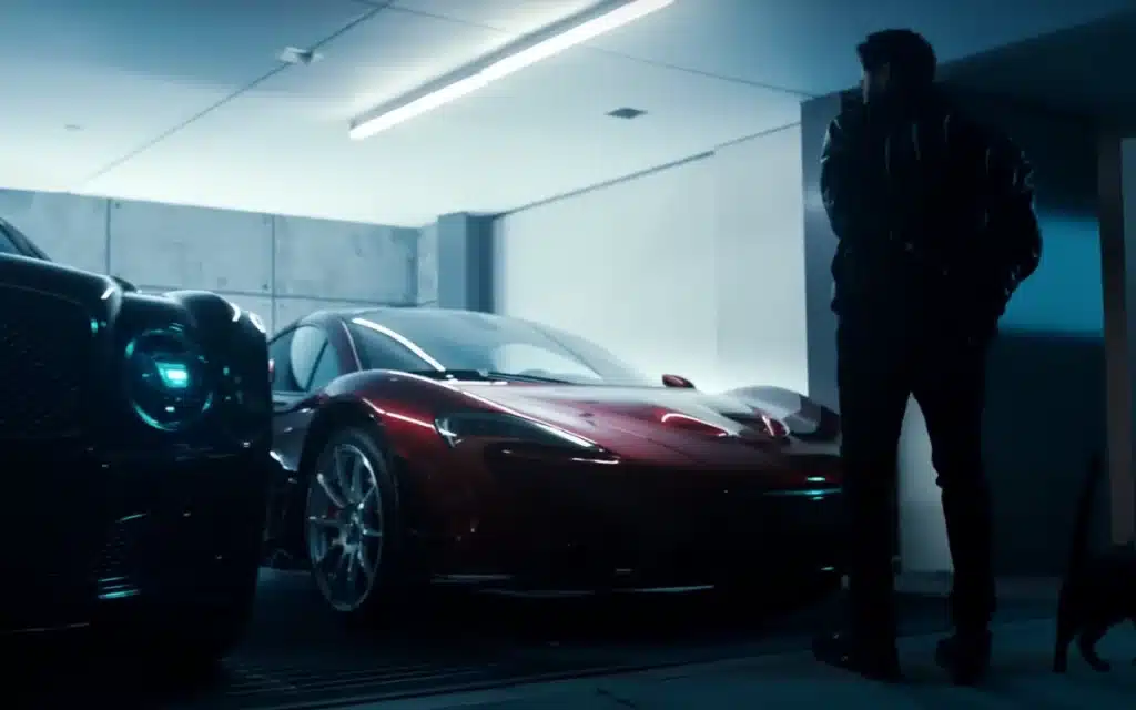A McLaren P1, belonging to The Weeknd, aka Abel Tesfaye