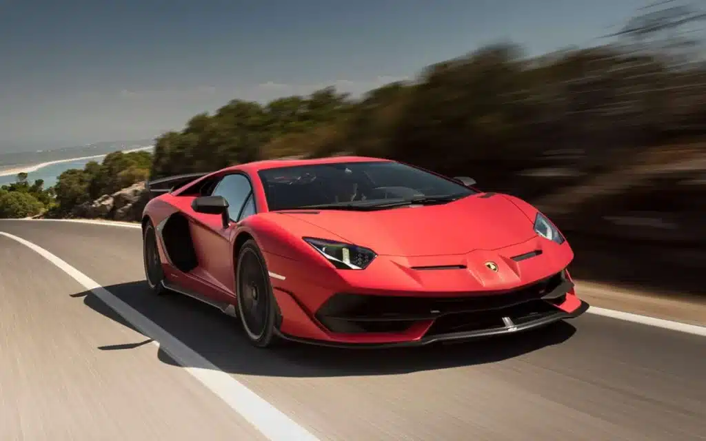 A Lamborghini Aventador SVJ belonging to The Weeknd, aka Abel Tesfaye