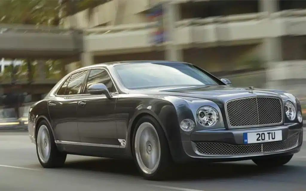 A Bentley Mulsanne, belonging to The Weeknd, aka Abel Tesfaye