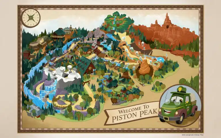 The Disney Piston Peak National Park, a Cars-themed attraction, will be replacing Tom Sawyer Island and the Riverboat attractions