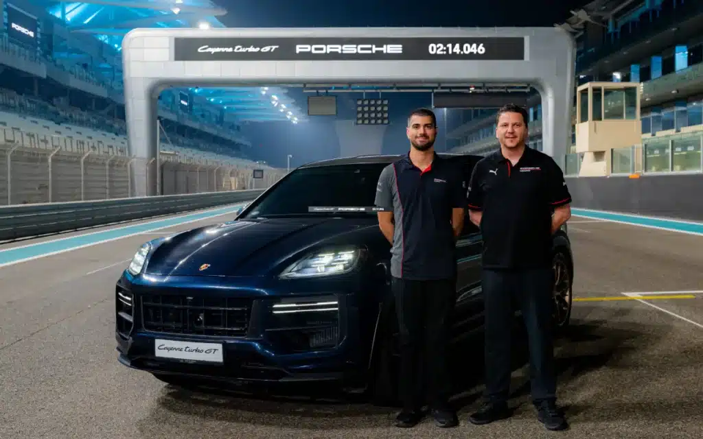 The Porsche Cayenne Turbo GT is officially the fastest production SUV around Abu Dhabi F1 circuit