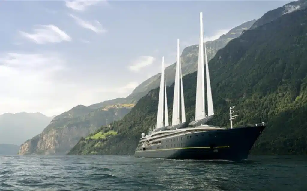 The new Orient Express yacht, named OE Corinthian, is a luxury yacht