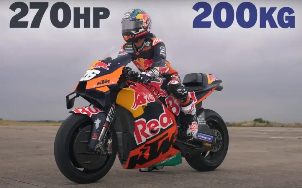 MotoGP bike takes on Lamborghini Huracán in epic drag race