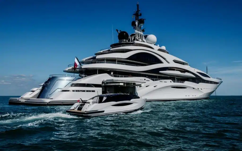 The Al Lusail is one of the most spectacular superyachts in the world. It was built by Lürssen, and belongs to Qatar's emir.