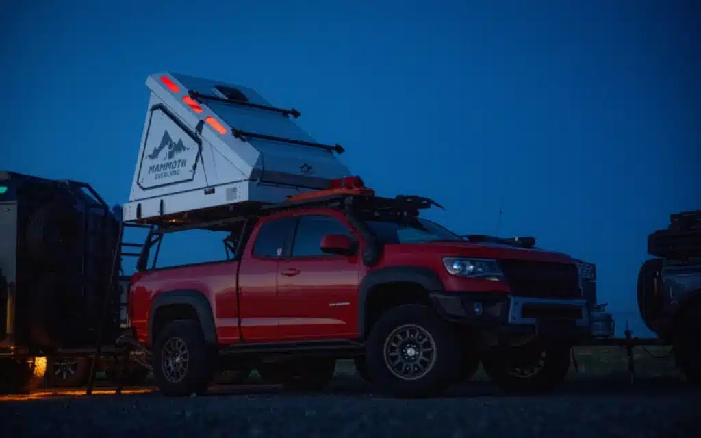 The Mammoth Overland SKL, a rooftop tent that is built like a plane