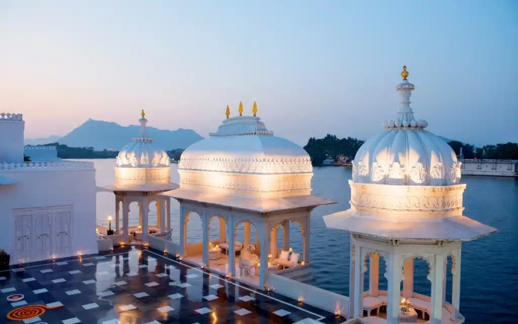 The Taj Lake Palace in Udaipur