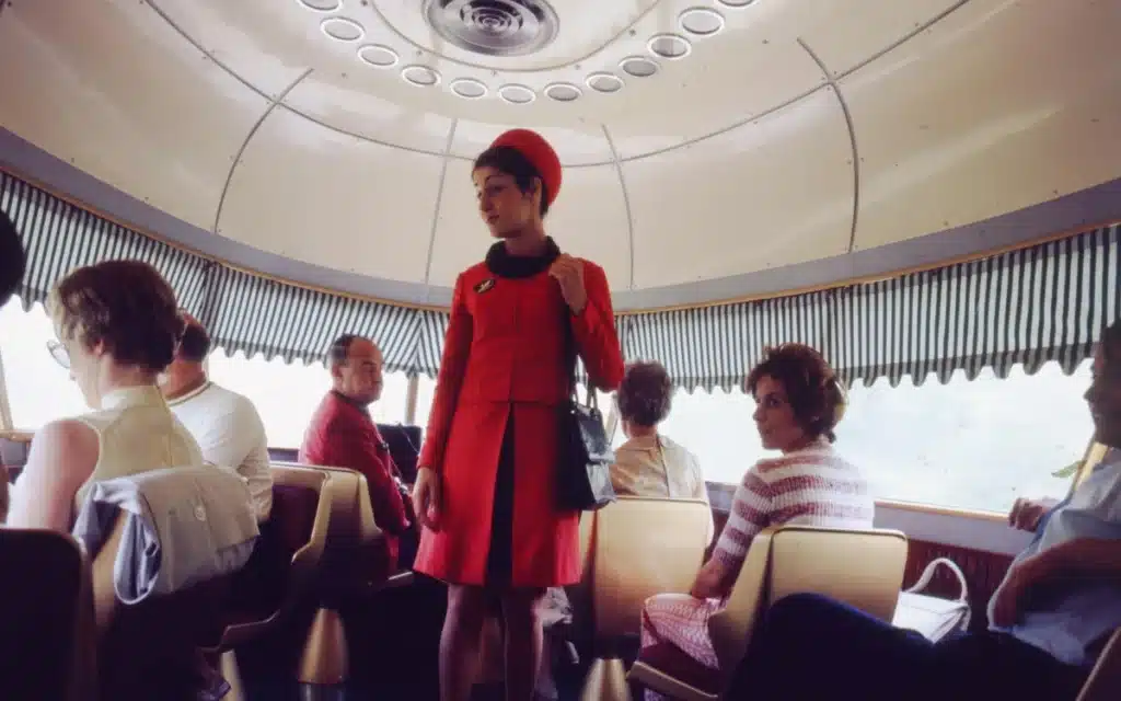 This Italian train, the Settebello, was a luxury train in the 1950s