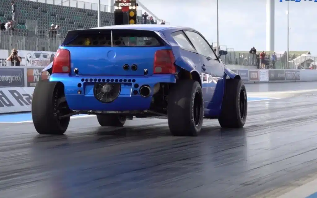 A modified Volkswagen Lupo with more horsepower than a Bugatti Chiron Super Sport 300+
