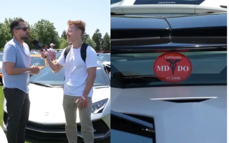 The secret to being able to speed legally as a supercar owner is being a doctor in California