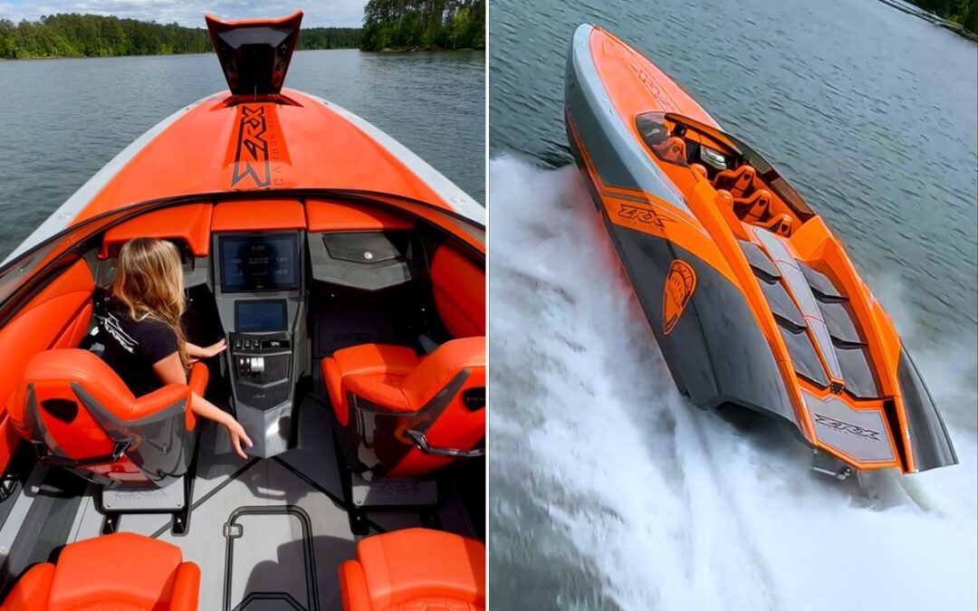 This superboat has 2700hp and its body is made from 100% carbon fiber 