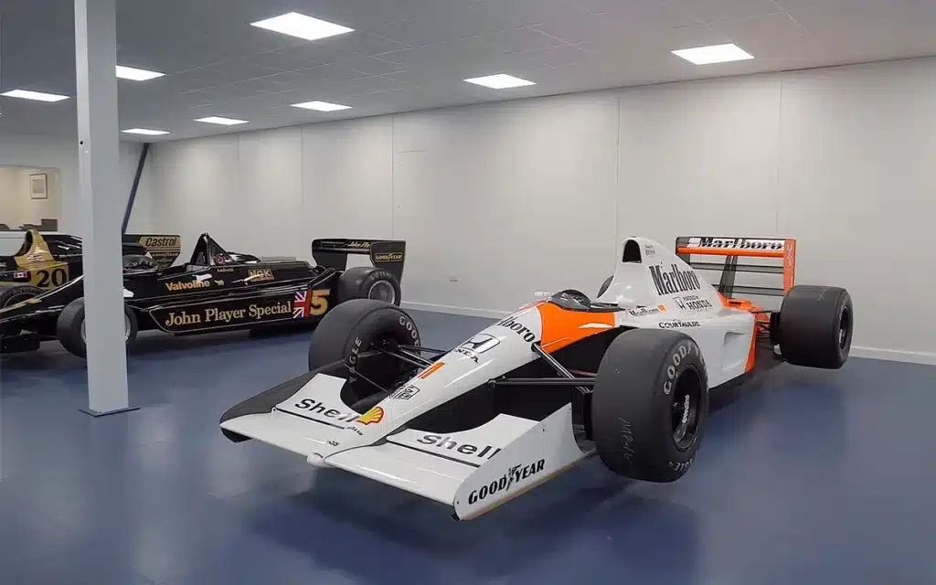 The McLaren CEO, Zak Brown, is estimated to be worth $100M, and his unbelievable personal F1 car collection shows exactly why