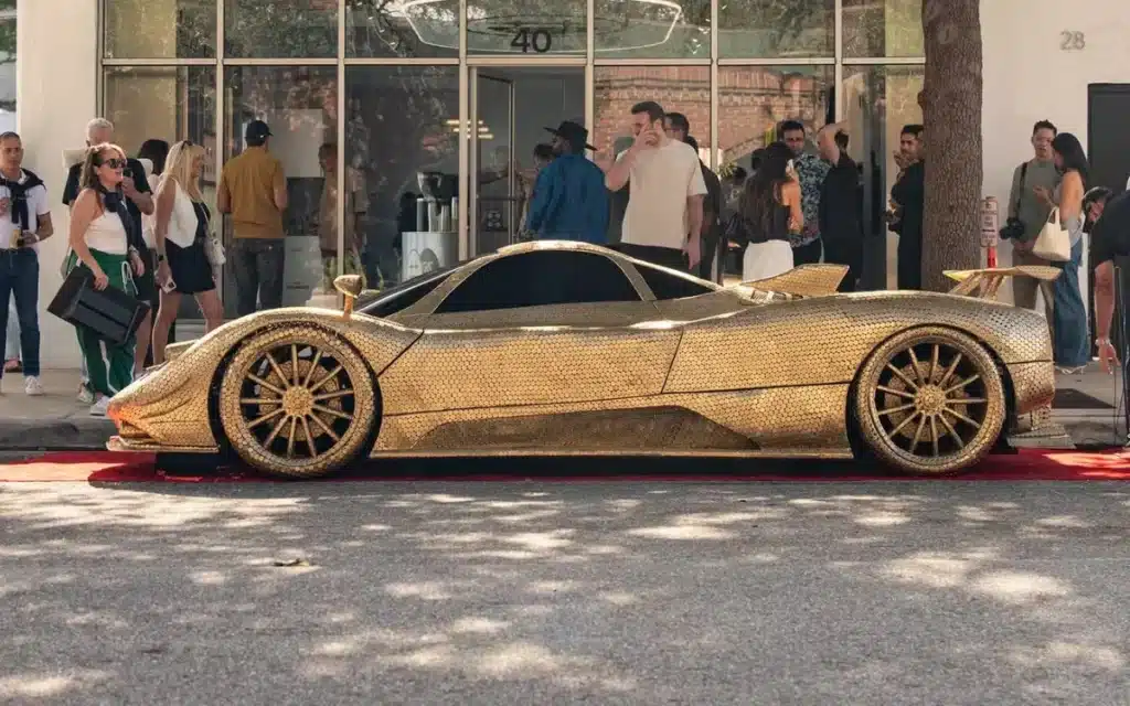 Pagani Zonda gold coins