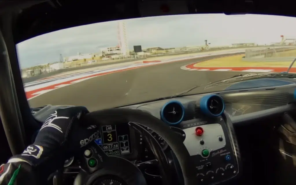 POV footage onboard the Pagani Zonda Revolución shows what it's like to drive the hypercar at high speeds