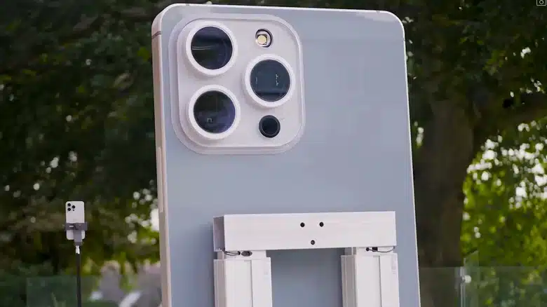 Biggest iPhone in the world has a $35,000 camera and 400-watt flashlight