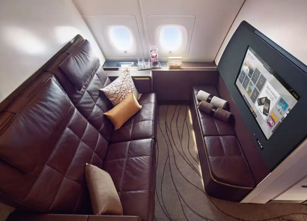 Couple booked economy and ended up in a $20,000 flying apartment
