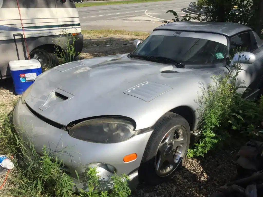 abandoned Dodge Viper New Jersey