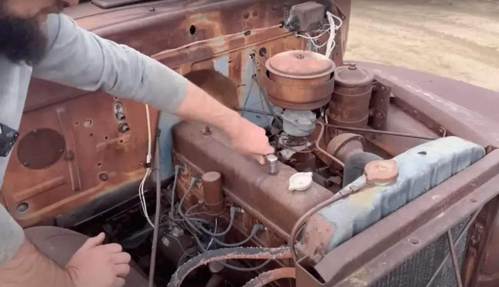 Father and son find 1948 Chevy used in Air Force abandoned in rural New Mexico and they have major plans for it