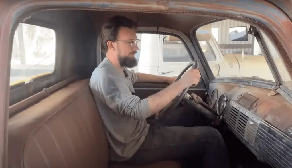 Father and son find 1948 Chevy used in Air Force abandoned in rural New Mexico and they have major plans for it