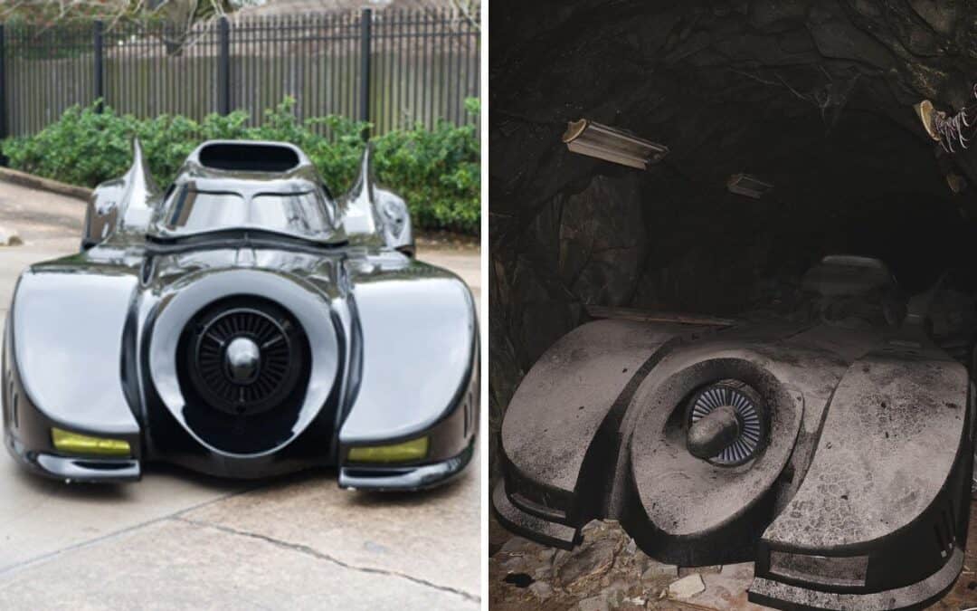 $1.5m batmobile is abandoned and left to collect dust in sobering render