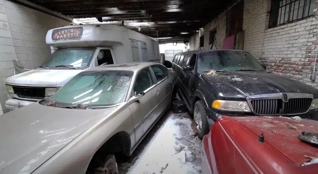 abandoned cars garage chicago lamborghini